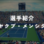 ヤクブ・メンシク｜全米混合ダブルス優勝・全仏4強・使用ラケット