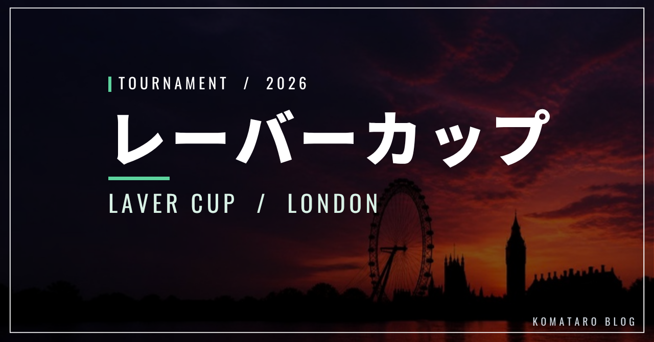 レーバーカップ2026｜出場選手・日本時間・WOWOW放送予定