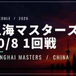 【10/8】上海マスターズ結果｜チチパス・フルカチが勝利
