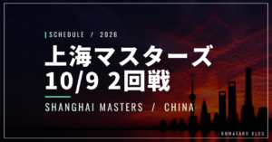 【10/9】フルカチがジョコビッチ撃破・坂本怜も勝利|上海マスターズ